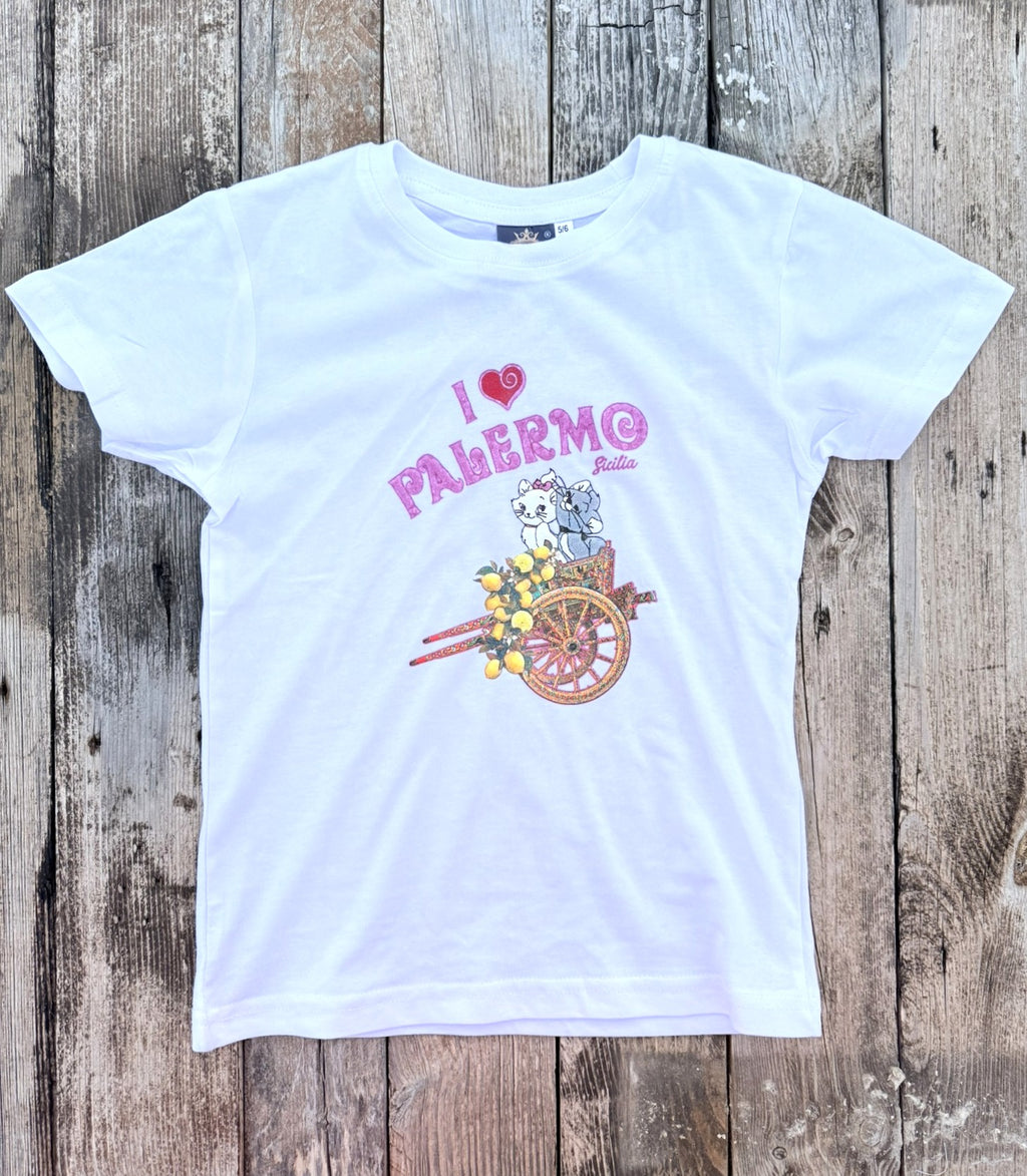 T-Shirt gattini in carretto