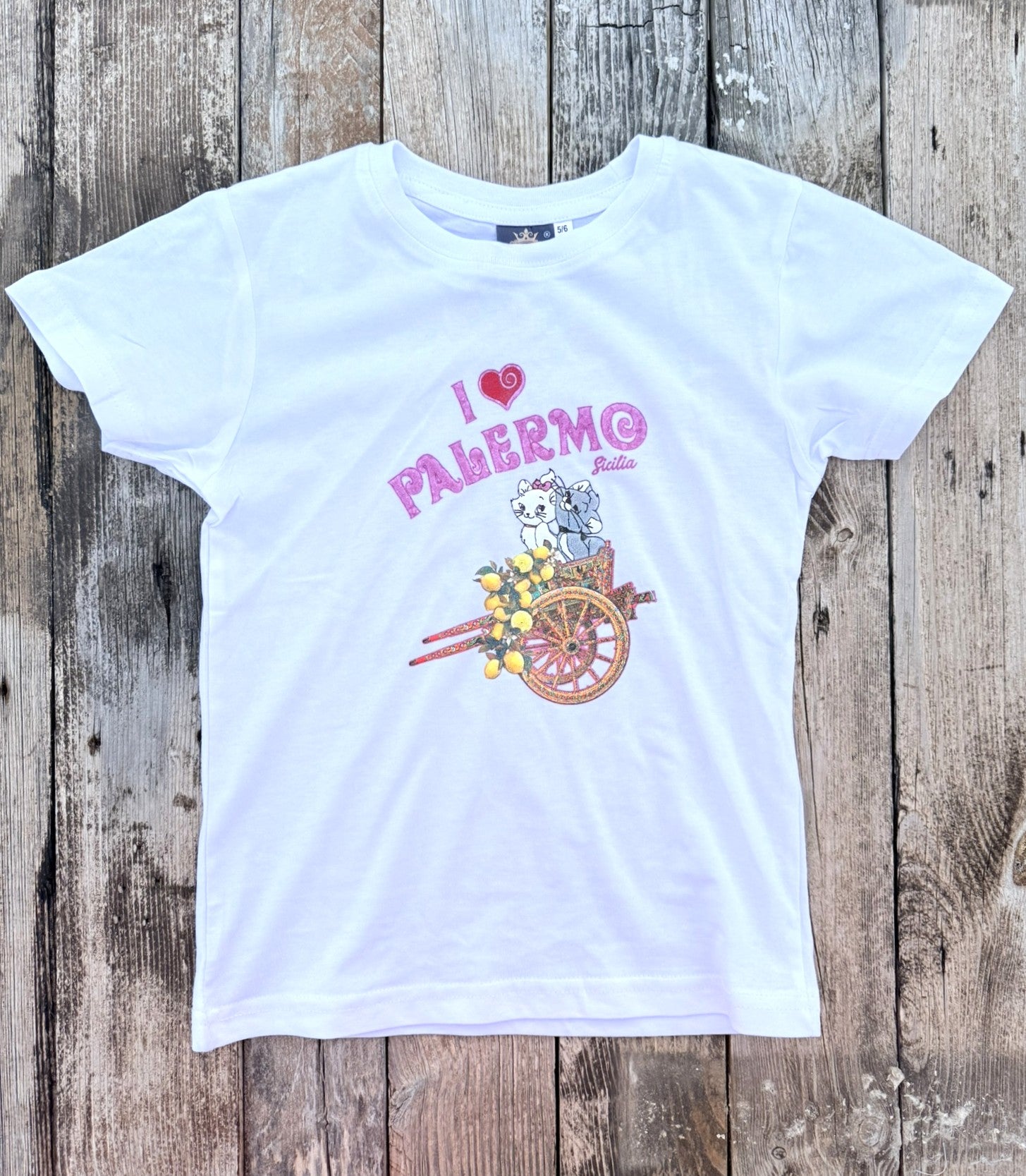 T-Shirt gattini in carretto