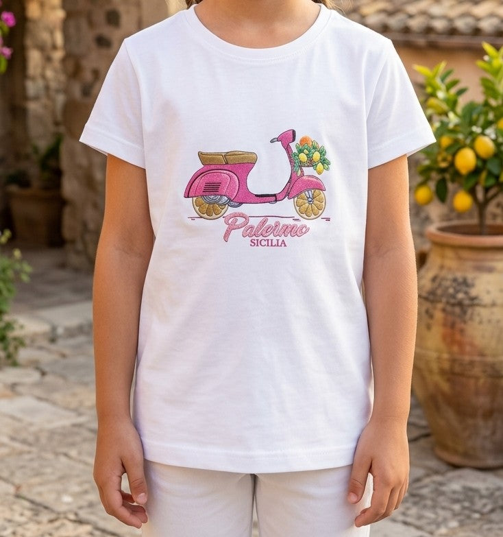 T-shirt Palermo in Vespa