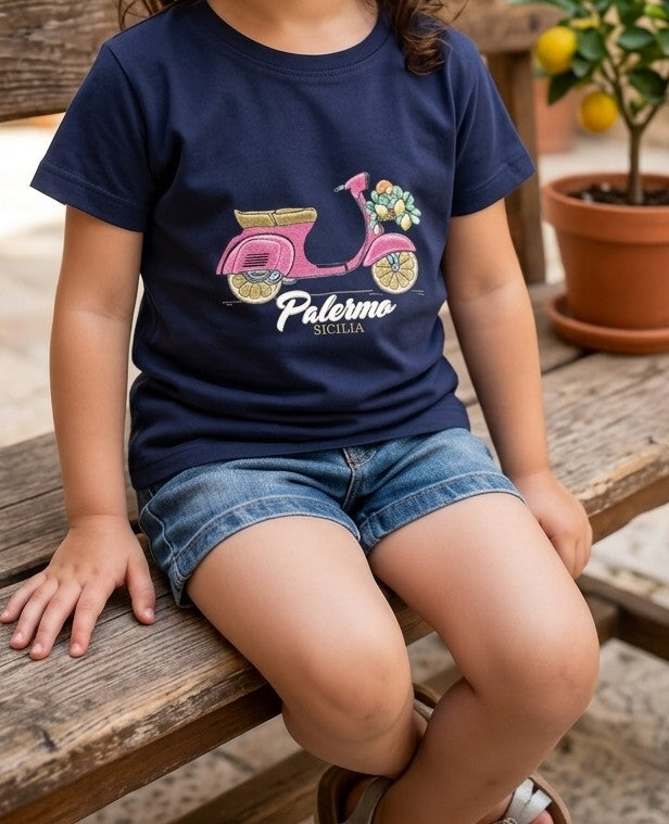 T-shirt Palermo in Vespa
